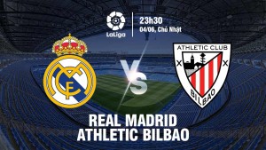 Soi kèo Real Madrid vs Athletic Bilbao 23h30 4/6/2023